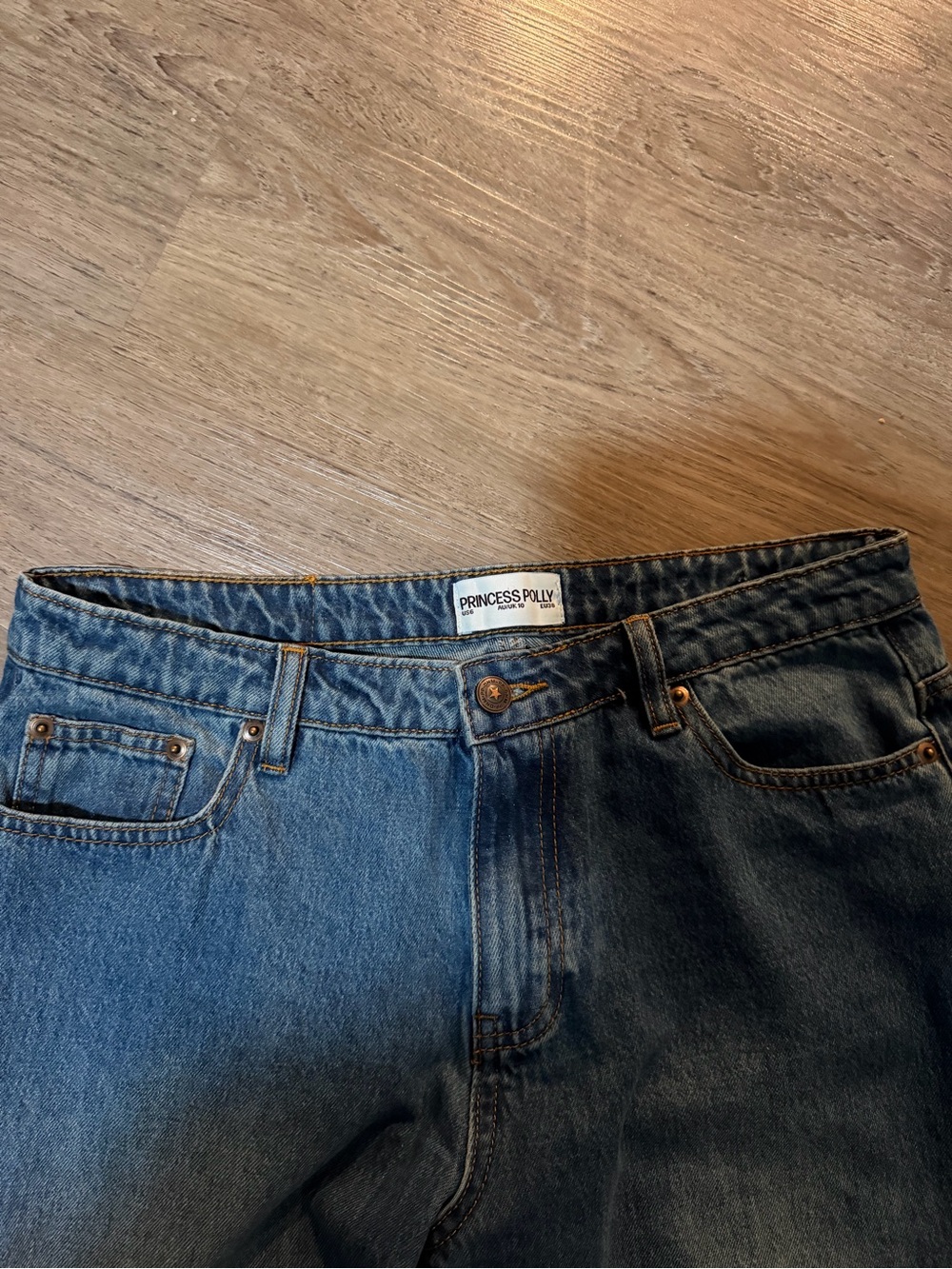Princess Polly Dark Blue Relaxed Men's Jeans